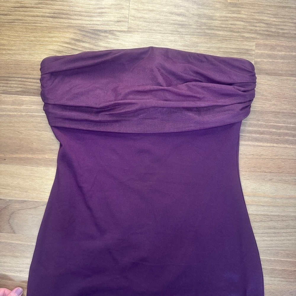 NEW Superdown Tierra Plum Strapless Maxi Dress Small - Picture 9 of 13